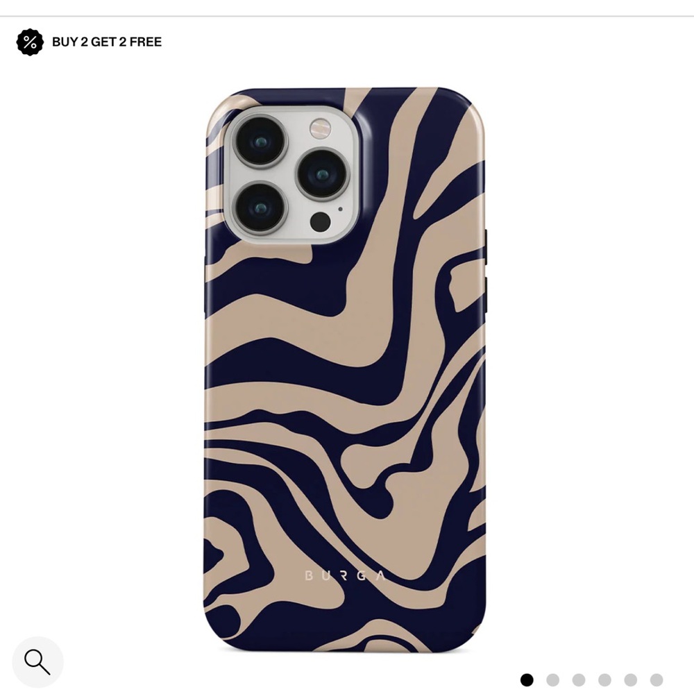 NEW BURGA Navy and Beige Phone Case
13 MAX PRO